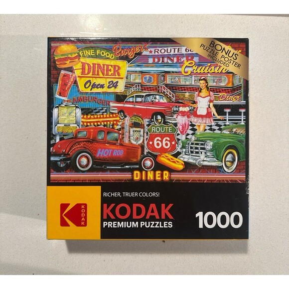 Kodak 1000-Piece 50's Diner Jigsaw Puzzle - Picture 1 of 1
